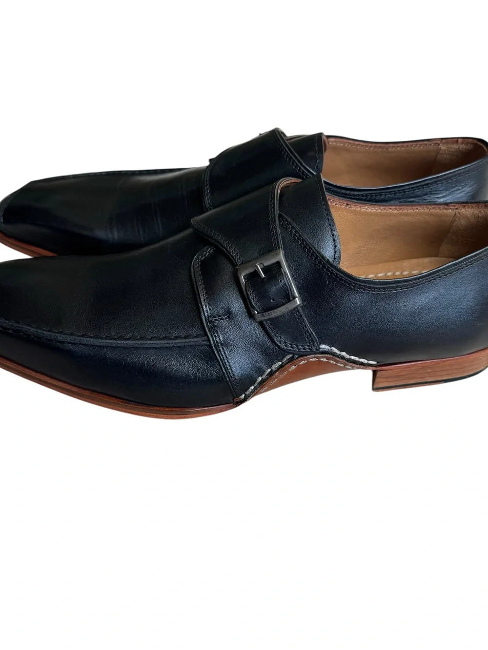 NEW! Vinci The Hagrid Black Single Monk Strap Handmade Men Shoes 44EU (10.5/11)